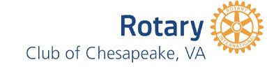 Logotipo del Club Rotario de Chesapeake, VA