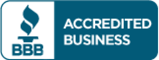 Bluetek Accredited Business logo indicating Better Business Bureau certification and trustworthiness.