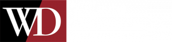 Williams DeLoatche P.C. logo for personal injury attorneys, featuring red and white color scheme.