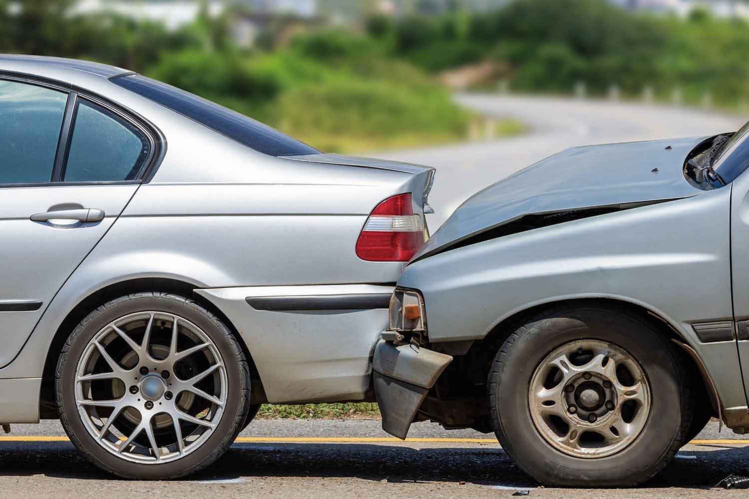 A car rear ended another car due to driver fatigue and slower reaction times